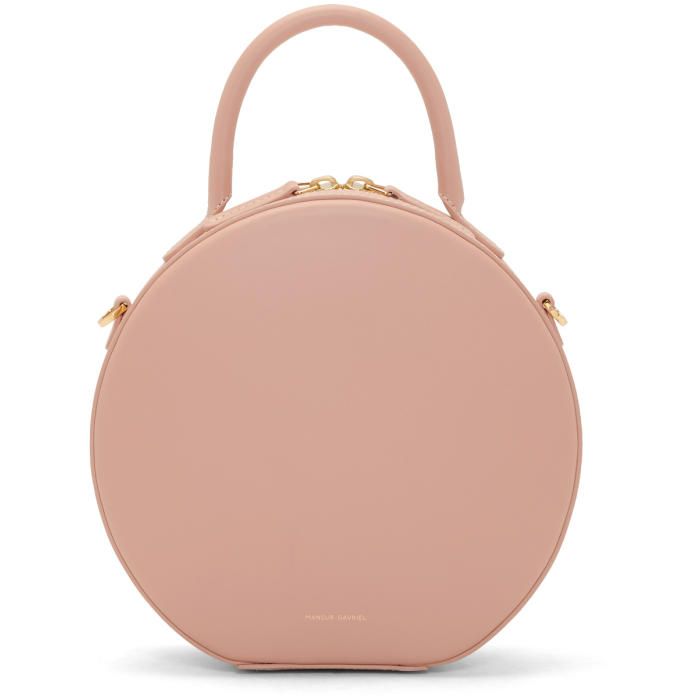 Mansur Gavriel Pink Mini Circle Crossbody Bag | SSENSE 