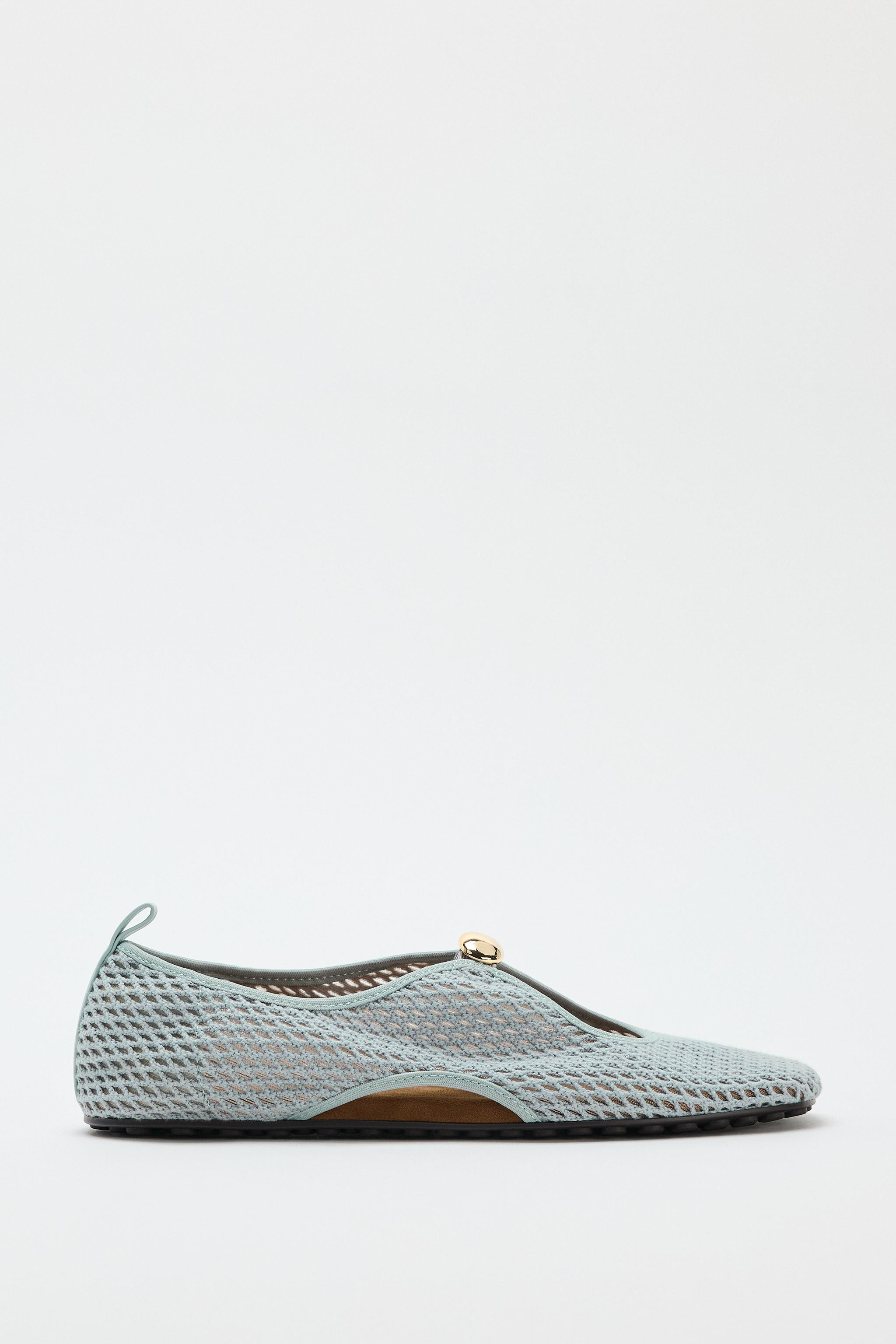 MESH SPORTY BALLET FLATS | Zara US