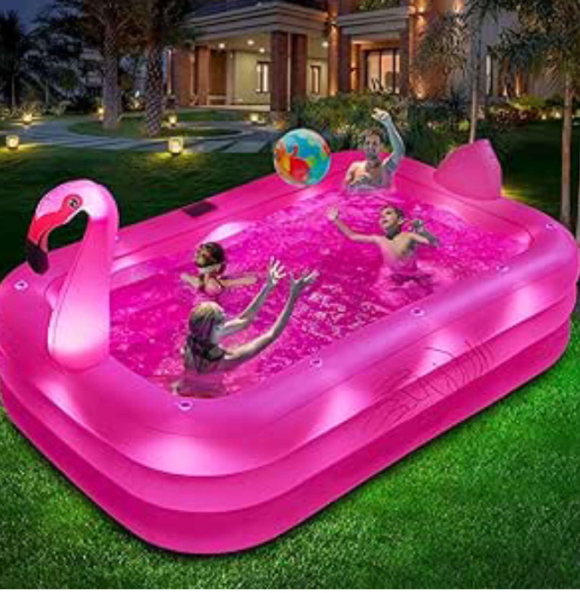 Pink flamingo pool #amazonfind #primeday 

#LTKsalealert #LTKswim #LTKSeasonal