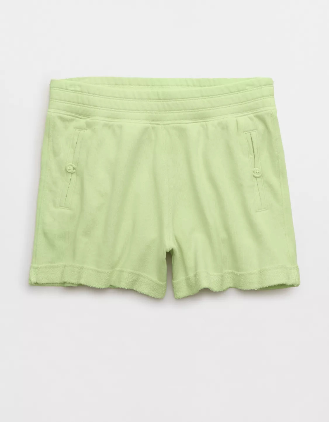 Aerie High Waisted Chillax Fleece Short | Aerie