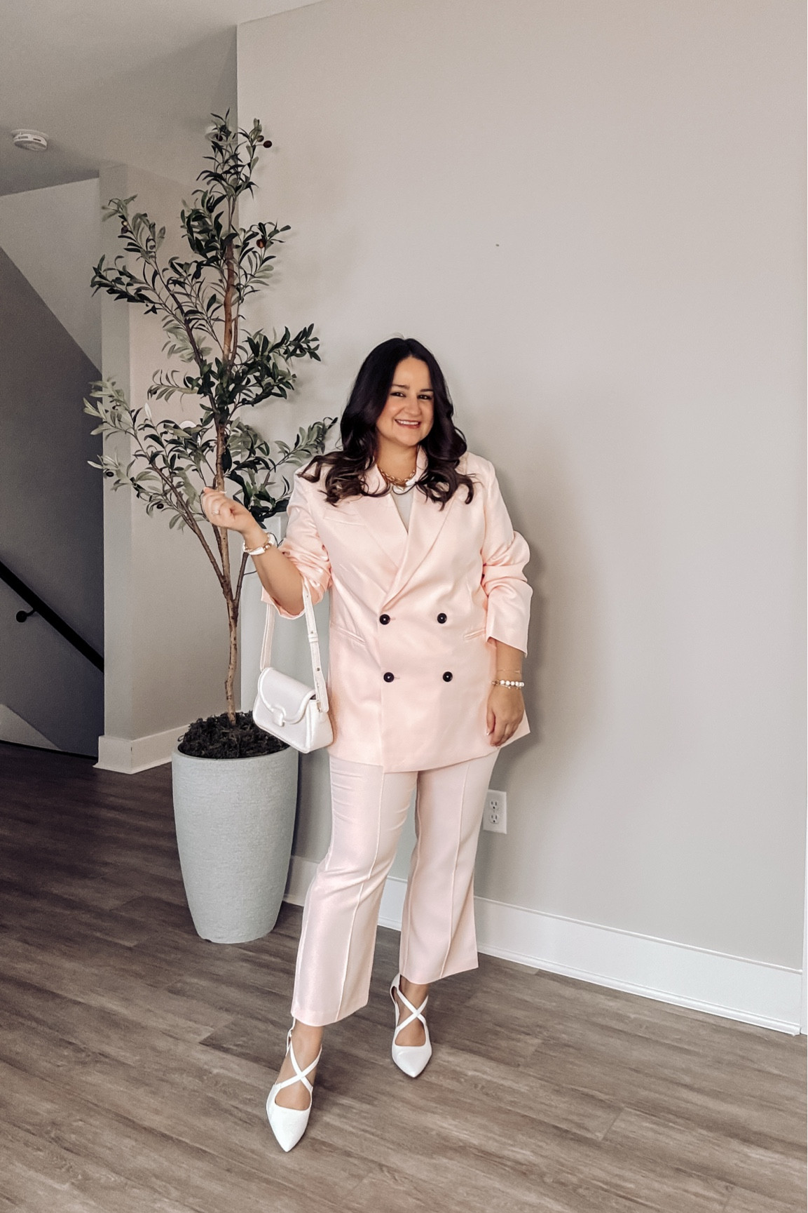 Pink power suit! 🩷 the cutest work outfit ever!

Wearing a size 14 in the cropped trouser and a size large in the pink blazer (it runs large).

Workwear, Walmart, pink trousers, pink pants, midsize, plus size, petite, office outfit, professional 

#LTKMidsize #LTKPlusSize #LTKWorkwear