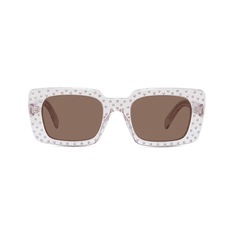 Celine CL4213IS27E Crystal Embellished Square Sunglasses — Clear | Italist Inc.