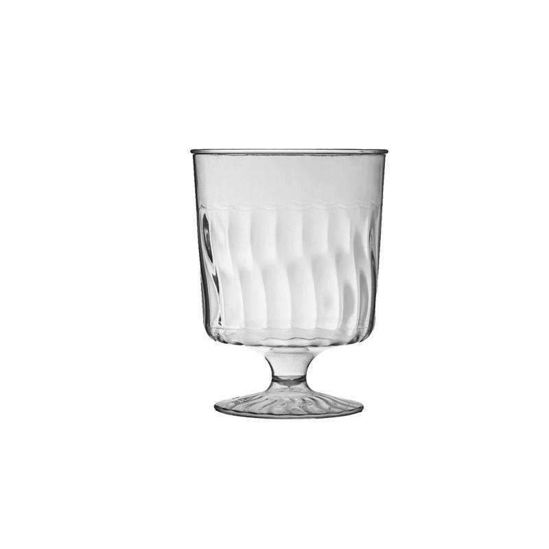 Plastic Glasses - Clear Pedestal Wine Glasses | Smarty Had A Party | Smarty Had A Party