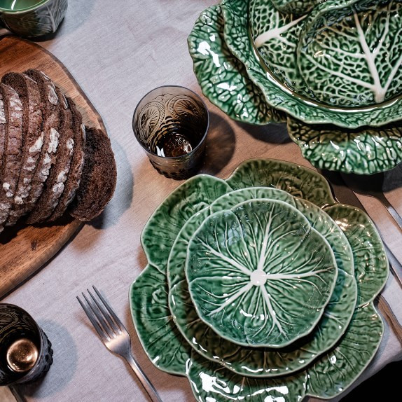 Bordallo Pinheiro Cabbage Dessert Plates, Set of 4 | Williams-Sonoma