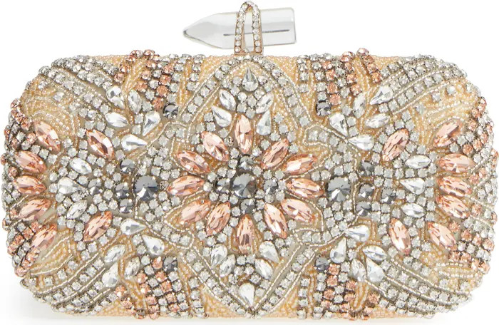 Gelsey Crystal Embellished Minaudière | Nordstrom
