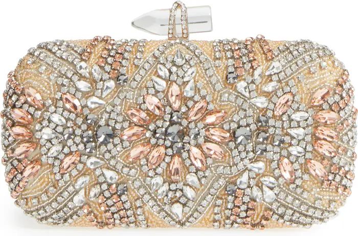 Nina Gelsey Crystal Embellished Minaudière | Nordstrom | Nordstrom