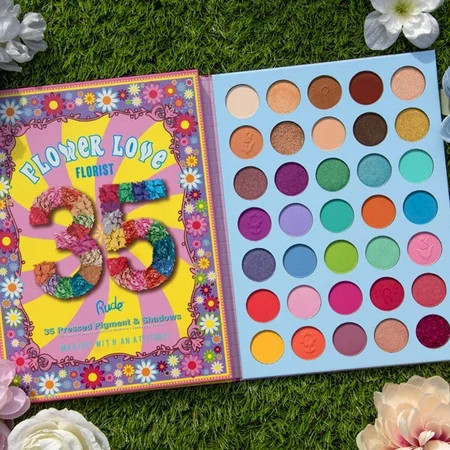 RUDE COSMETICS Flower Love 35 Pressed Pigment Shadows - Florist | Walmart (US)