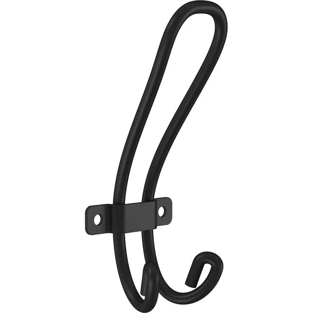 Brainerd  1-Hook 1.7717-in x 4.8819-in H Matte Black Decorative Wall Hook (35-lb Capacity) | Lowe's