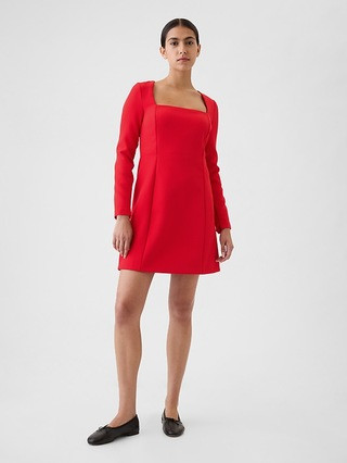 Square-Neck Mini Dress | Gap (CA)