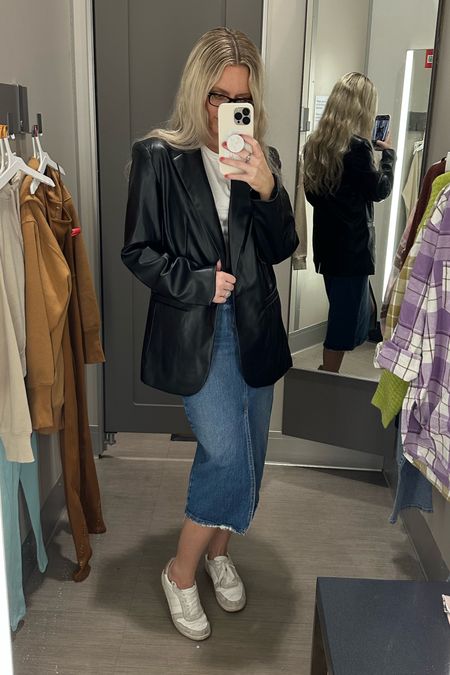 I was pleasantly surprised with both the skirt and the faux leather blazer. This might be a go to outfit for the fall. What do you think?

#Target #TargetRun #TargetTherapy #TargetStyle #TargetDeals #TargetAtItAgain #TargetIsEverything #TargetIsMyFavorite #TargetFashion #FallFashion 