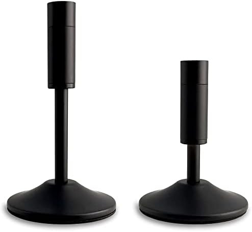 Matte Black Candlestick Holders Set of 2 for Taper Candles, Elegant Candle Holders for Wedding Di... | Amazon (US)