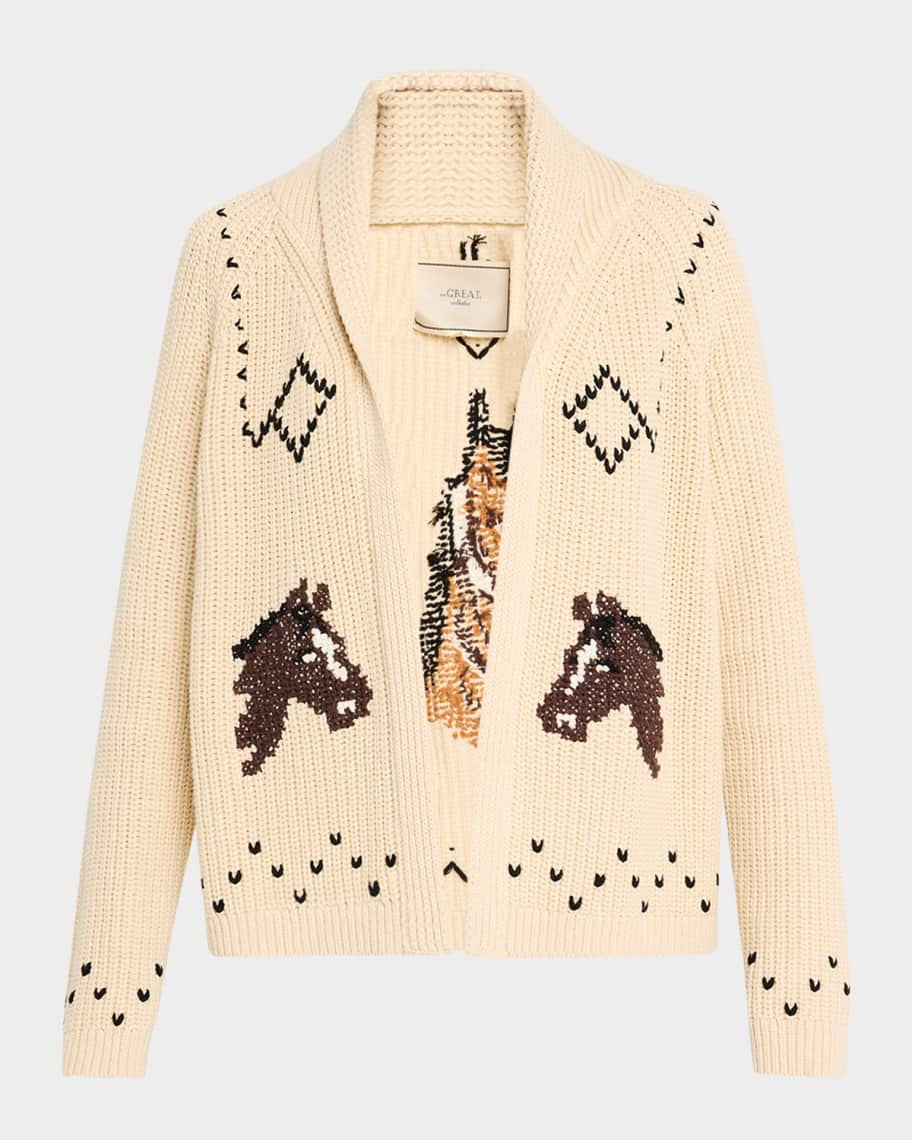 The Great The Horse Lodge Cardigan | Neiman Marcus