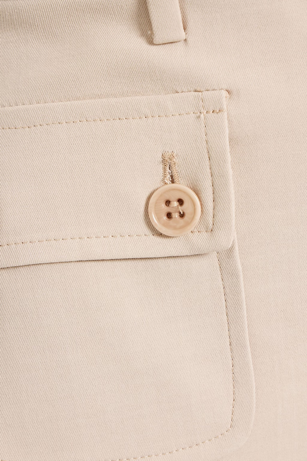 Belted twill shorts | The Outnet (US and CA)