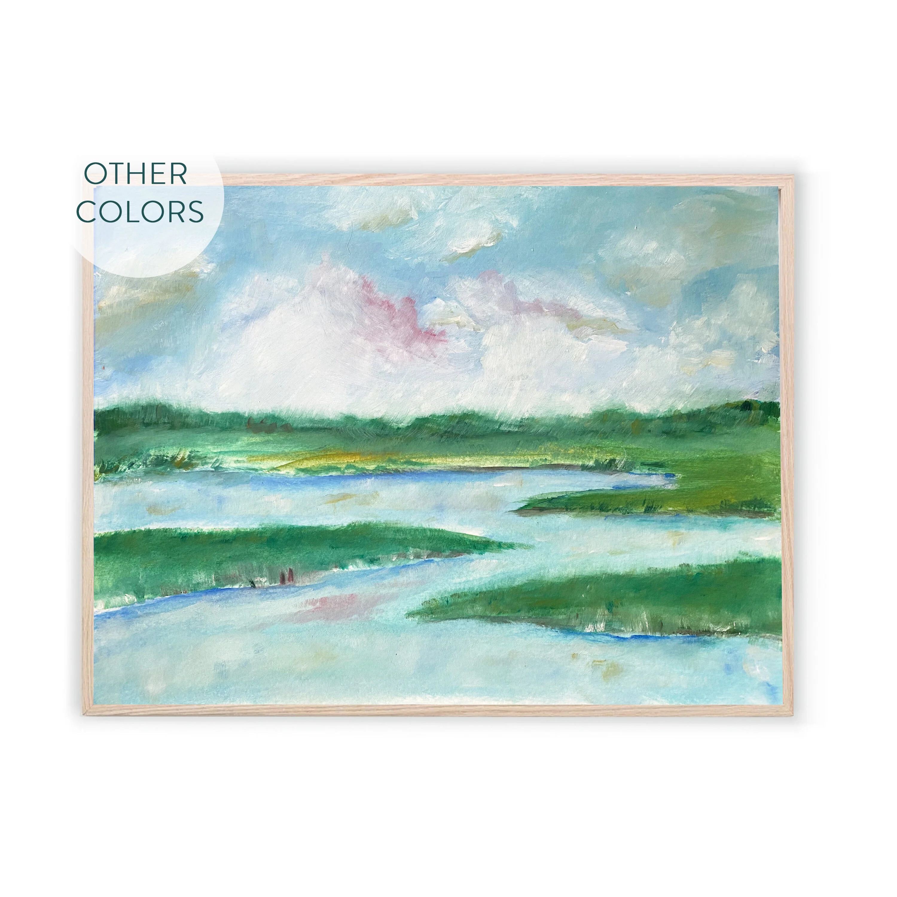 Original Nantucket Marsh Painting Canvas Print | Sweet Pea and Whimsy