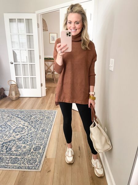 Walmart sneakers are back in stock in most sizes and my tunic turtleneck sweater is 22% off + $5 coupon! Wearing the size small  

#LTKstyletip #LTKSeasonal #LTKHoliday