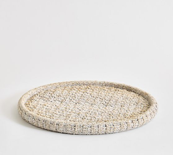 Capitola Handwoven Seagrass Tray | Pottery Barn (US)