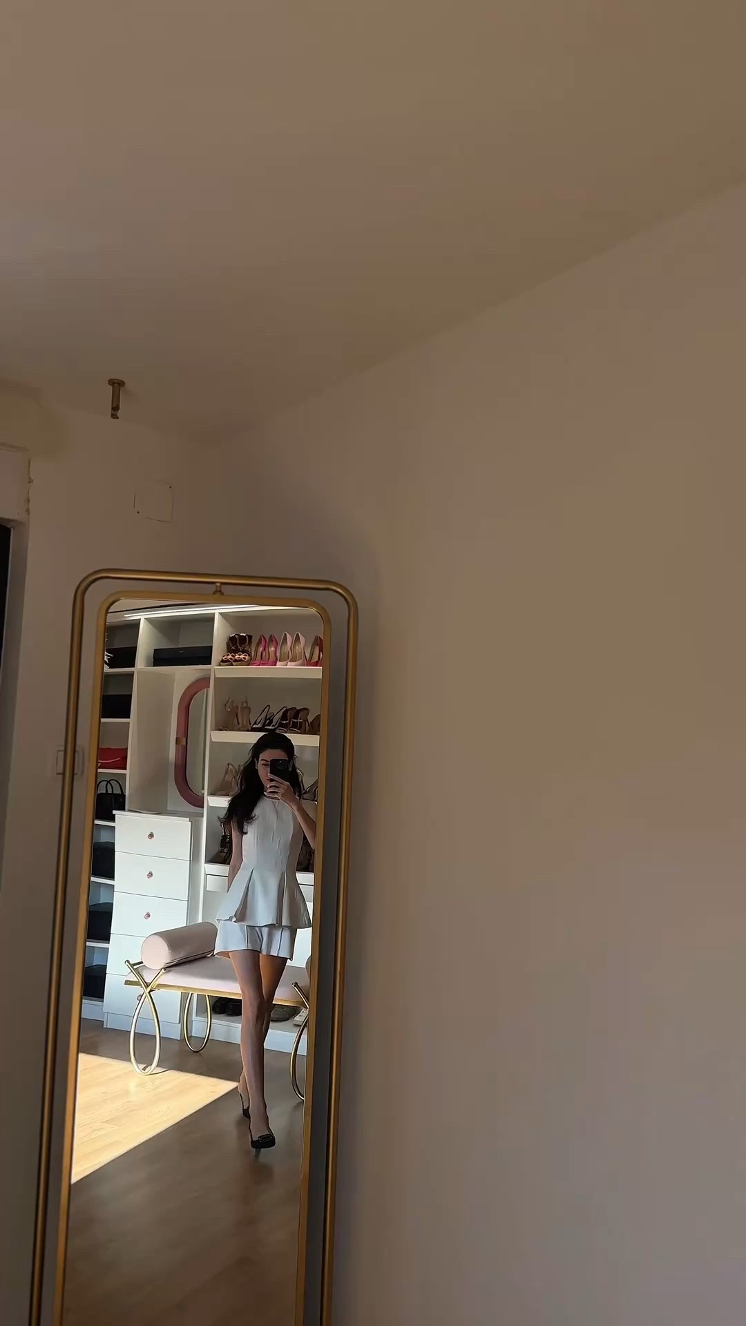 White peplum top, white shorts, tailored shorts, bridal outfit with shorts, slung back pumps, kitten heels, headband, classy style, elegant style, elegant outfit, preppy style, preppy outfit

#LTKParties #LTKSaleAlert #LTKWedding