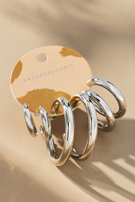 Classic Hoop Earrings, Set of 3 | Anthropologie (US)