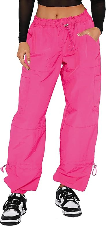 Cargo Pants Women Baggy - Parachute Pants for Women, Rave Pants Y2K Pants, Festival Outfits for W... | Amazon (US)