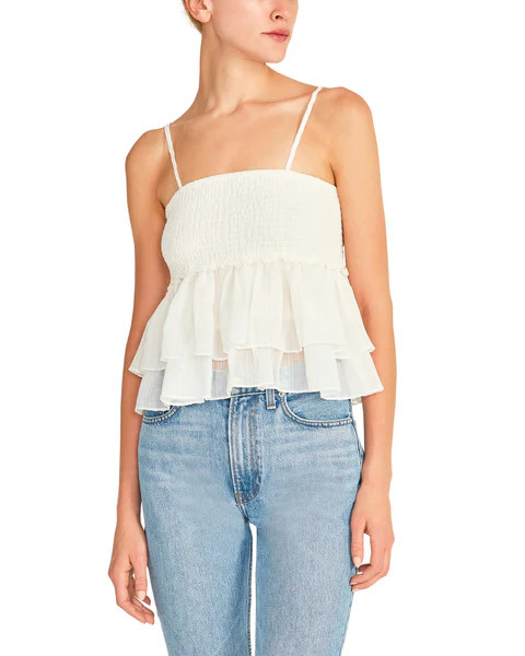 SMOCK SIGNALS TOP WHITE | Steve Madden (US)