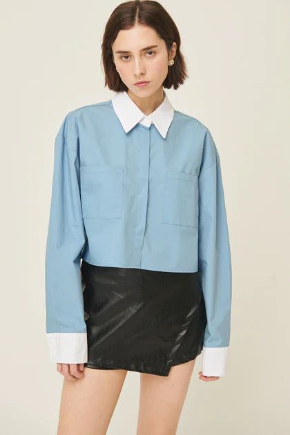 Michelle Contrast Shirt | Storets (Global)