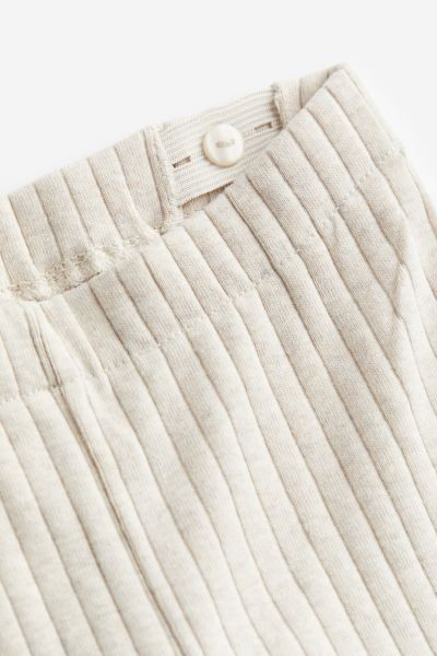2-piece Ribbed Jersey Set - Dark pink - Kids | H&M US | H&M (US + CA)