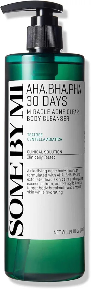 SOME BY MI AHA BHA PHA 30 Days Miracle Acne Clear Body Cleanser 13.5oz – Salicylic Acid & Tea T... | Amazon (US)