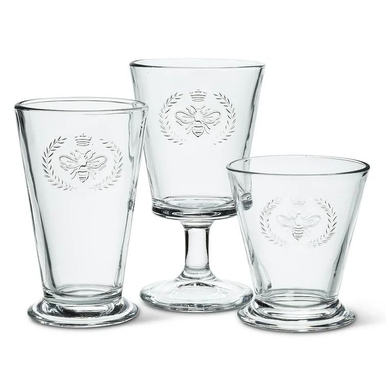 Terron Bee in Crest 12 oz. Highball Glass (Set of 4) | Wayfair North America