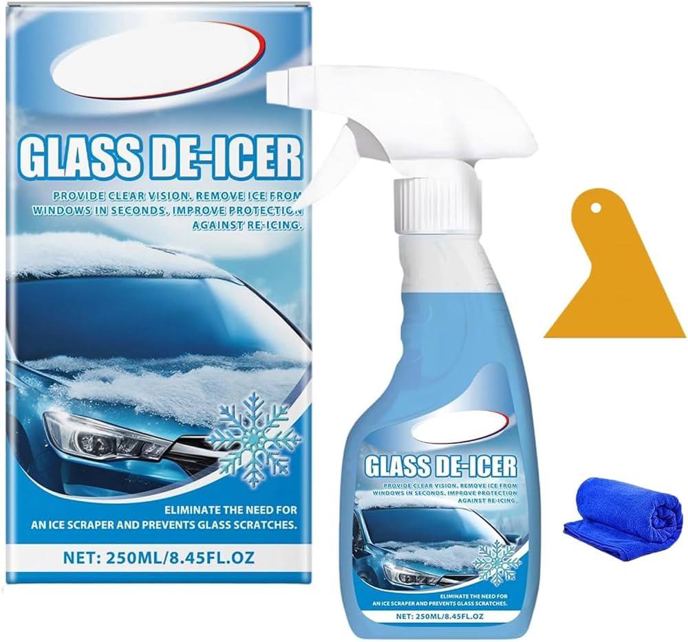 De-Icer Spray Kit - Melts Ice Fast on Windshield, Doors & Locks - Instant Snow Ice Frost Remover,... | Amazon (US)