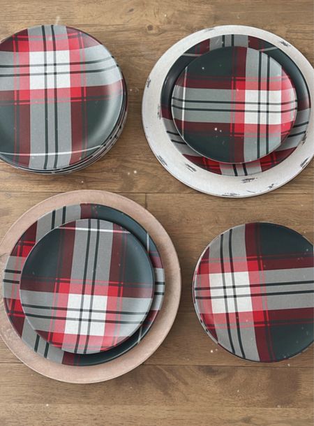 Plaid plates under $3 
These plates were love at first sight perfect for Christmas! 
Melamine (kid proof) plates 
Christmas Plates 
Christmas Table 
Hearth and Hand Holiday 

#LTKSeasonal #LTKhome #LTKHoliday