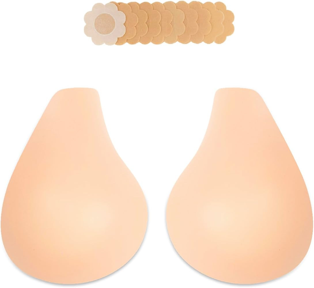 Bontierie 2025 Added Lift Seamless Nipple Covers Ultra-Thin Push up Sticky Pasties Women Adhesive... | Amazon (US)