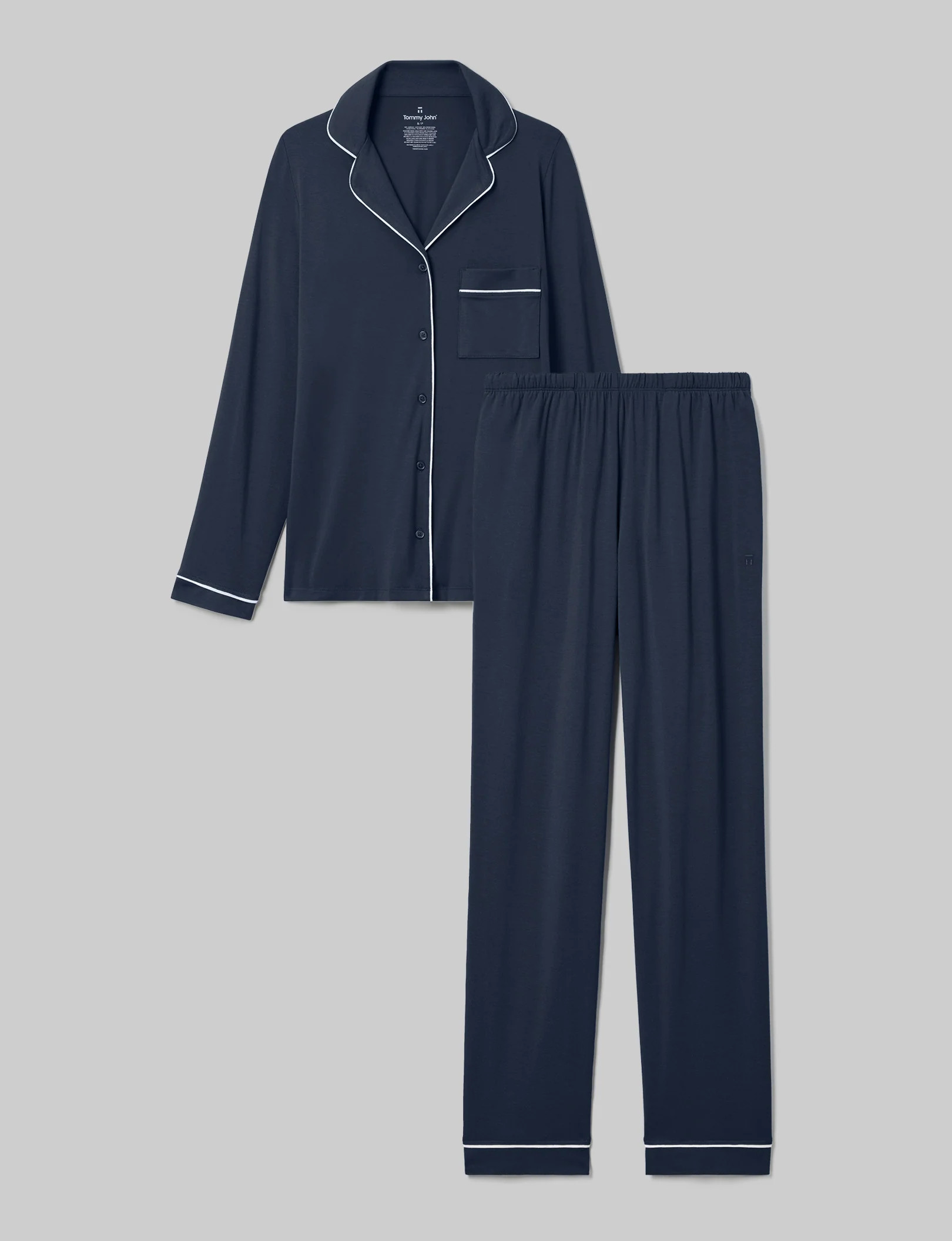 Women's Downtime Long Sleeve Pajama Top & Pant Set | Tommy John