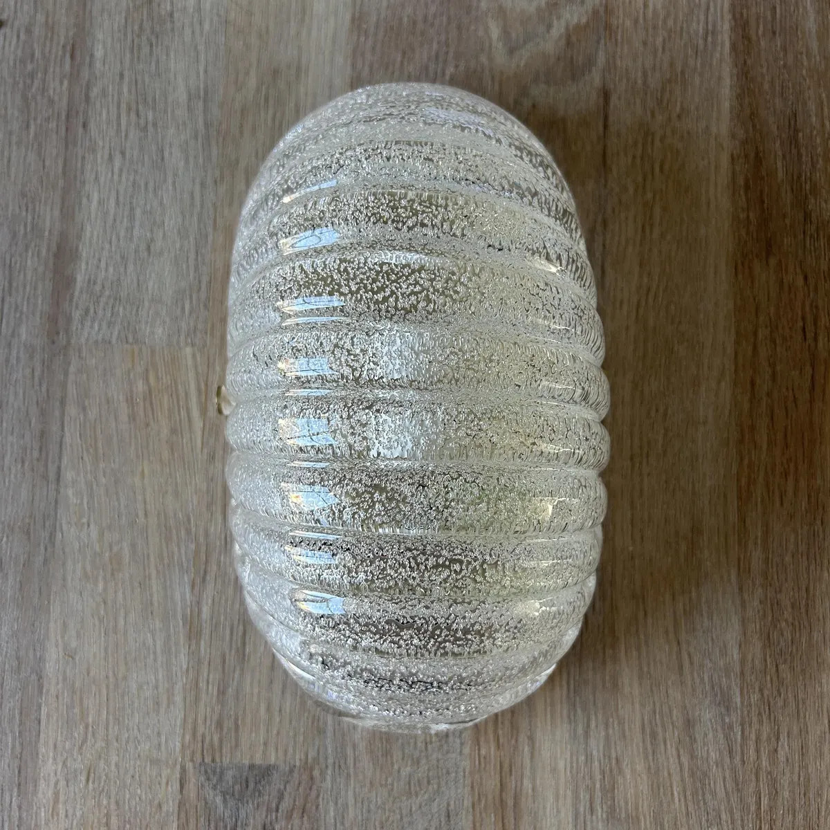 Murano Glass Wall Sconces Set of 2, Clear Shell, Brass Frame - Made in Italy - Etsy | Etsy (Global)