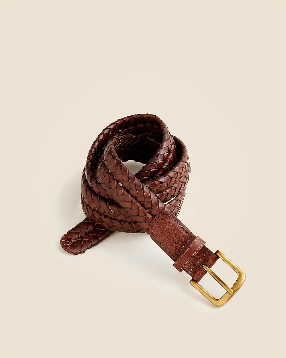 Braided leather belt | J. Crew US