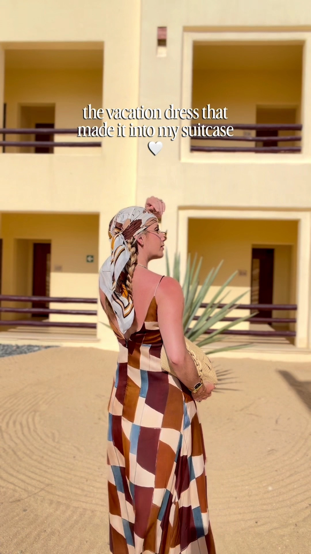 This dress completely surprised me and ended up being one of my favorite looks from Cabo. 🤍

I love the rich geometric print, flowy silhouette, and the way it makes such a statement without needing much styling. I added a printed scarf, neutral bag, simple sandals, and let the dress do the rest.

It’s such an easy option for resort dinners, warm-weather trips, or any occasion when you want to feel instantly put together.

The dress and all of my accessories are linked below. ✨

#LTKootd #LTKTravel #LTKSeasonal