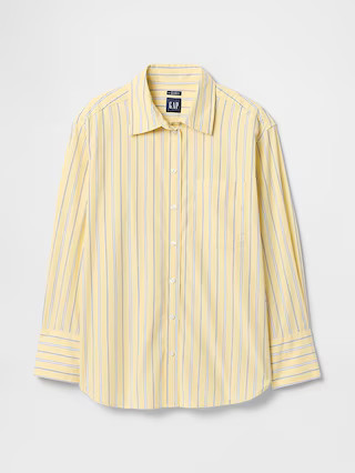 Organic Cotton Poplin Big Shirt | Gap | Gap (US)