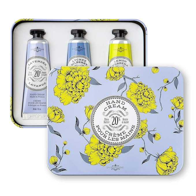 La Chatelaine Hand Cream Lavender Trio Gift Tin | Set of 3 x 1 fl. oz | Plant-Based | Made in Fra... | Amazon (US)