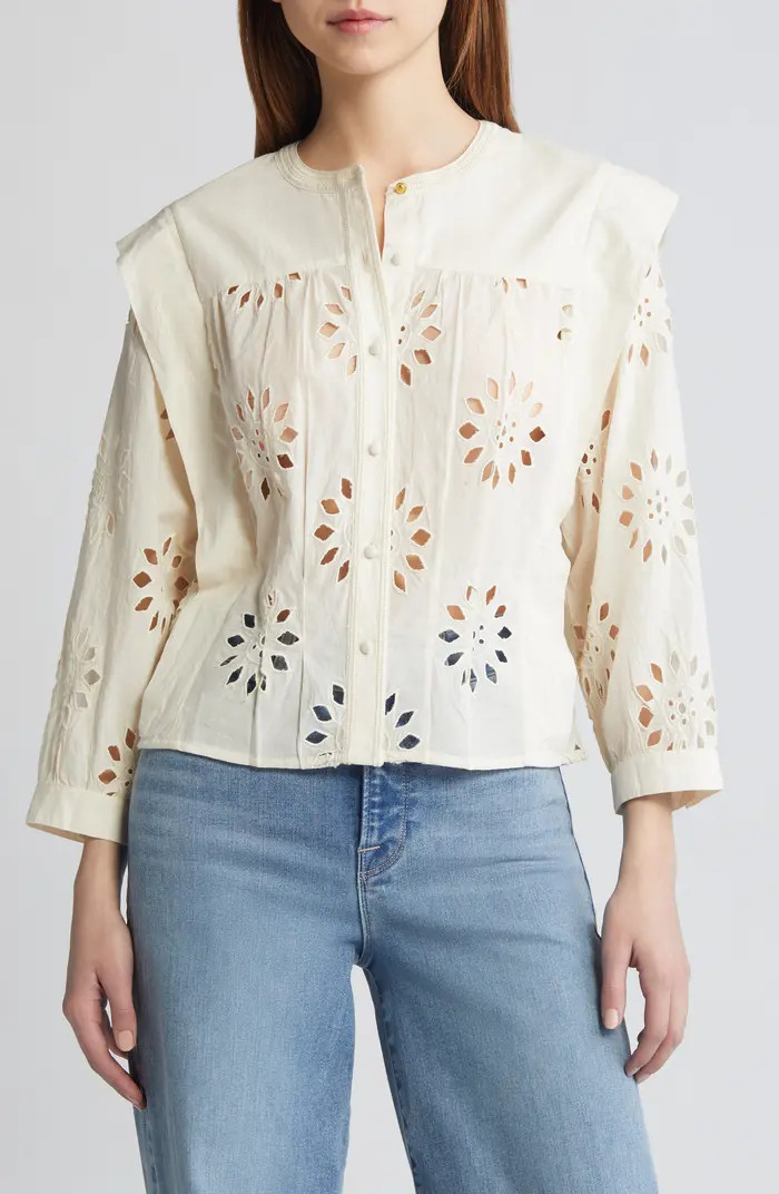 SESSÙN Soleia Eyelet Top | Nordstrom | Nordstrom