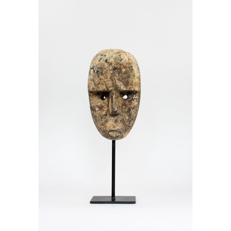 Wooden Primitive Tribal Timor Ancestral Mask on Stand Statue Hand Carved Sculpture Handmade Figur... | Walmart (US)