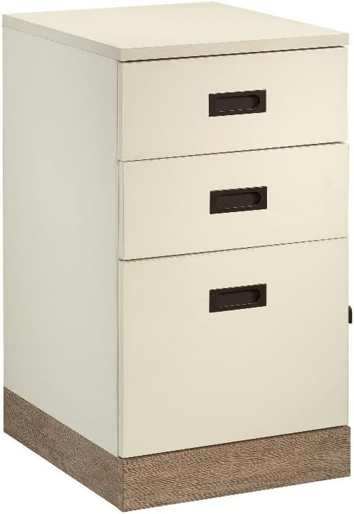 Sauder Dixon City Engineered Wood File Cart in Pebbled White Finish | Amazon (US)