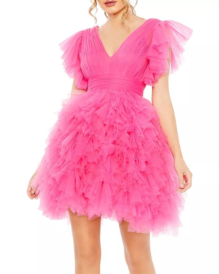 Ruffled Tulle Mini Dress | Bloomingdale's (US)