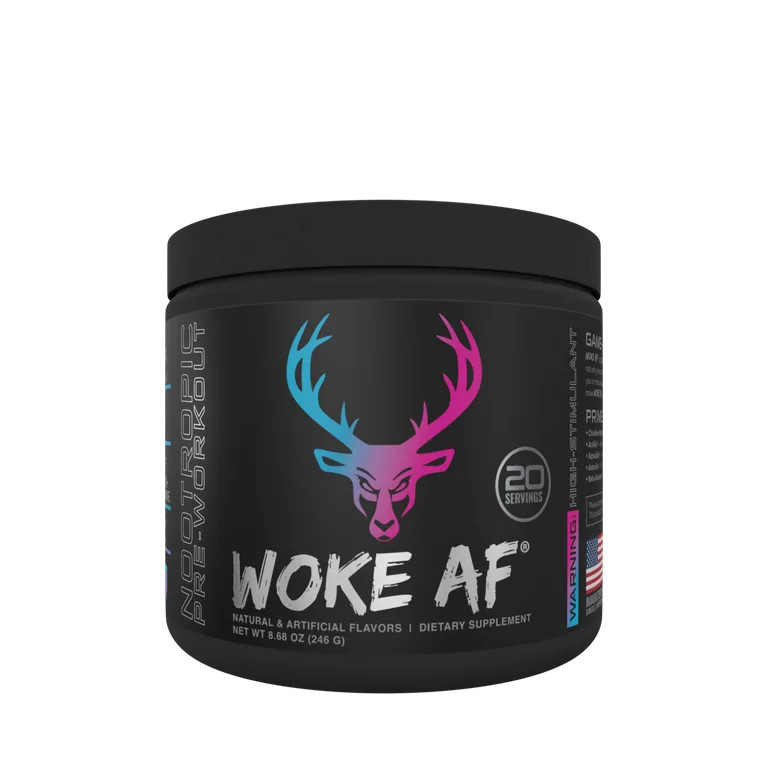 Bucked Up Woke AF Pre-Workout Powder, Increased Energy, Miami, 333mg Caffeine, 20 Servings | Walmart (US)