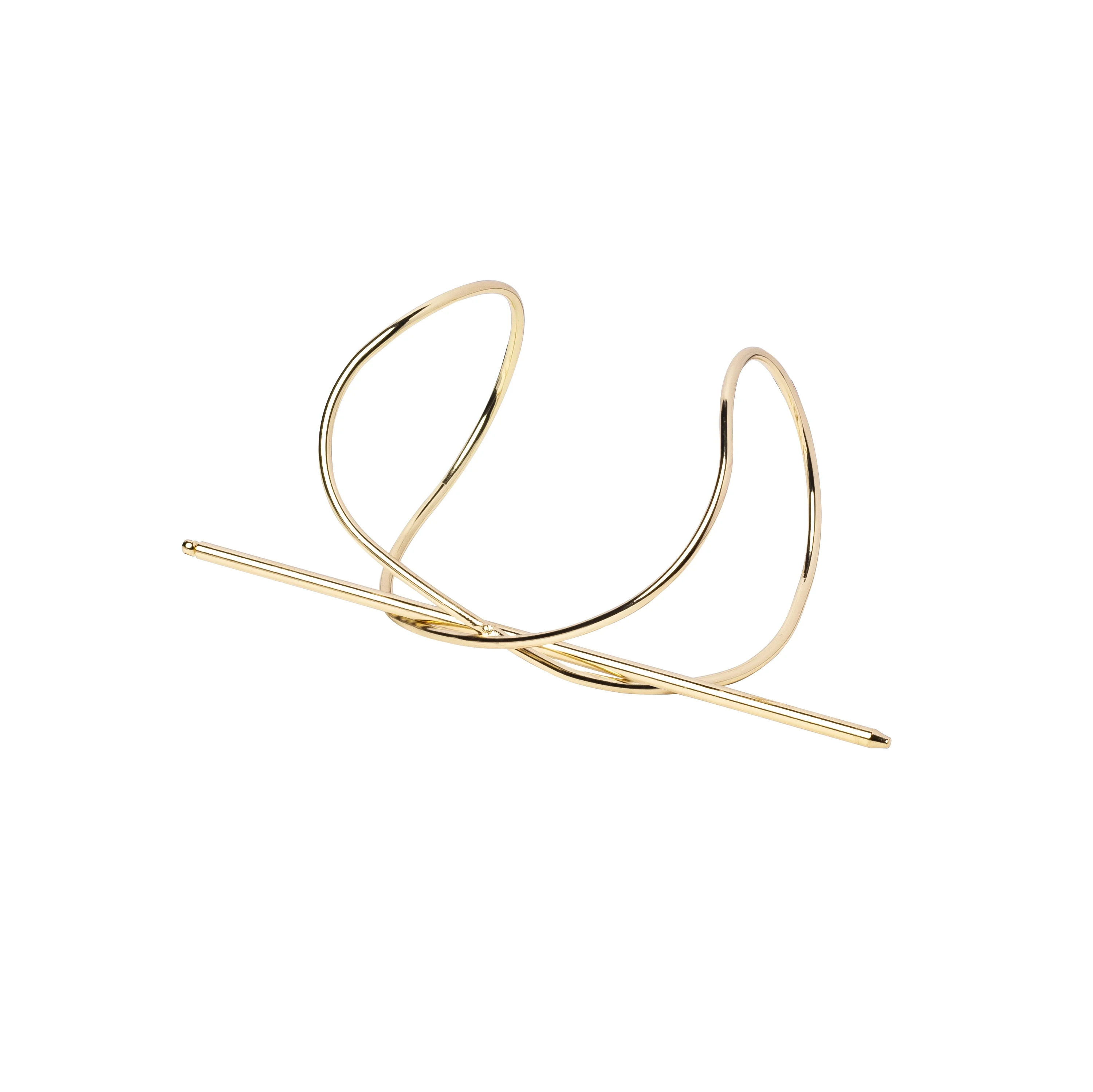 HAIRITAGE BY MINDY Take Me to the Beach Hair Bun Cuff & Ponytail Holder Set, Gold | Walmart (US)