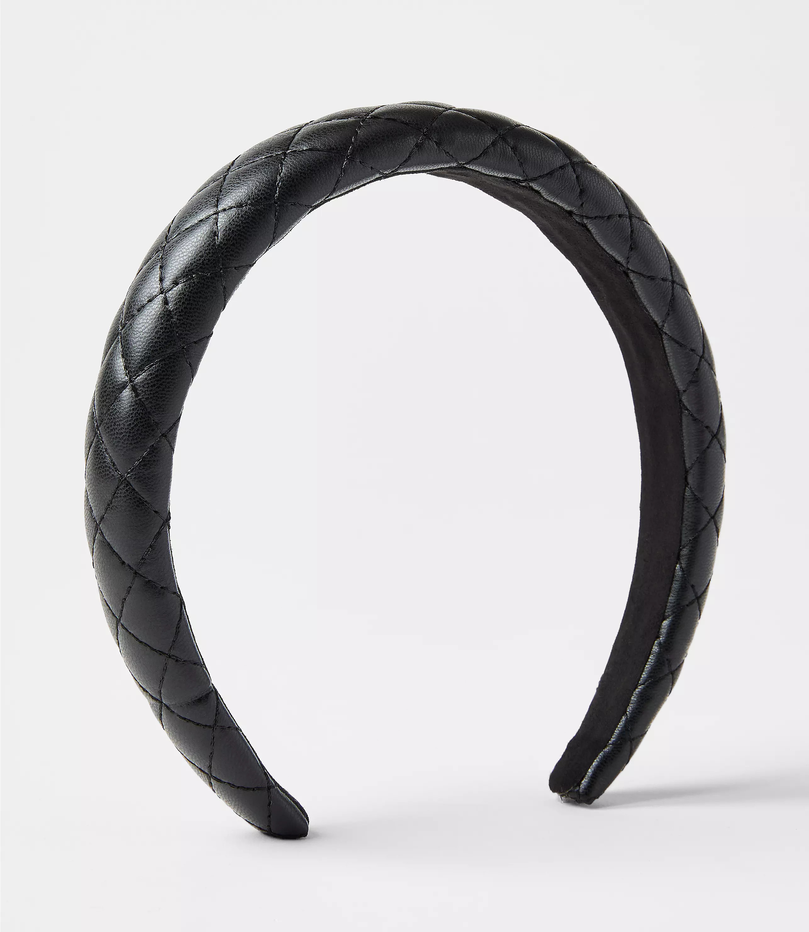 Quilted Faux Leather Headband | LOFT