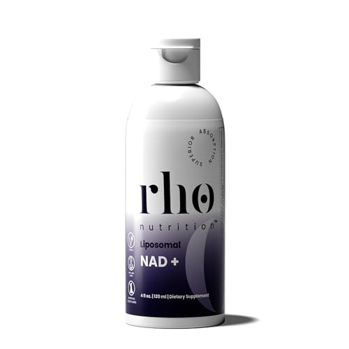 Rho Nutrition Liposomal NAD+ – Liquid Supplement Designed to Help Support Absorption – Active Form of NAD+ Helps Support Normal Cellular Health, Healthy Aging, Energy Metabolism and Overall Vitality | Amazon (US)