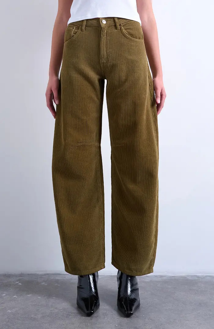 High Waist Barrel Corduroy Jeans | Nordstrom
