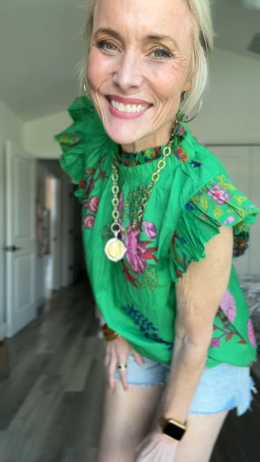 Wearing a M in the top and shorts. 

Necklace can be found at this url https://www.jenniferponson.com/discount/Lauren10

Use codes LAUREN10 and FREESHIP  

#LTKOver40 #LTKSeasonal #LTKStyleTip