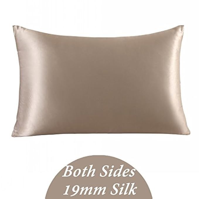 ZIMASILK 100% Mulberry Silk Pillowcase for Hair and Skin,with Hidden Zipper,Both Side 19 Momme Silk, | Amazon (US)