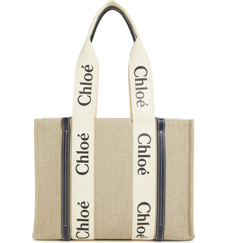 Medium Woody Linen Tote | Nordstrom