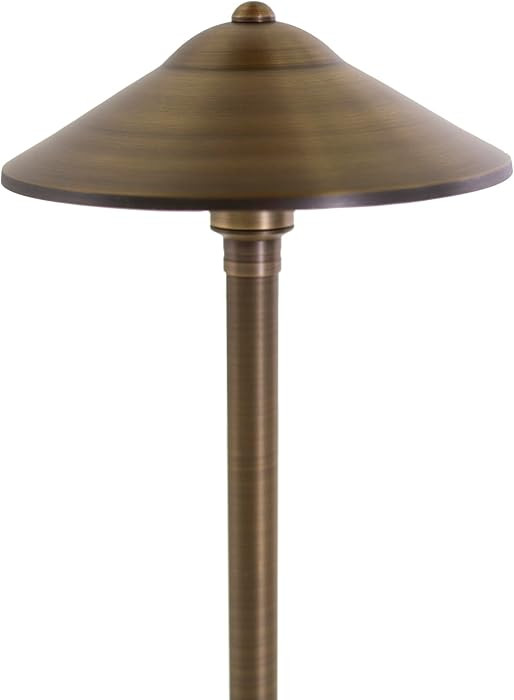 VOLT Max Spread 12V Solid Cast Brass Path Light (25" Tall, 9" Shade) for Low Voltage Landscape Li... | Amazon (US)